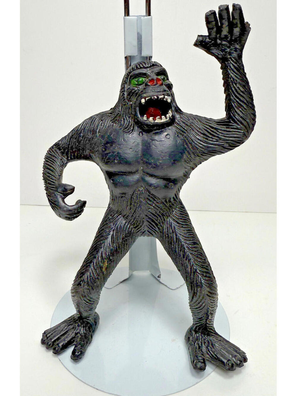Vtg 1976 King Kong Ape Rubber Toy Hong Kong Imperial Gorilla Black Figurine